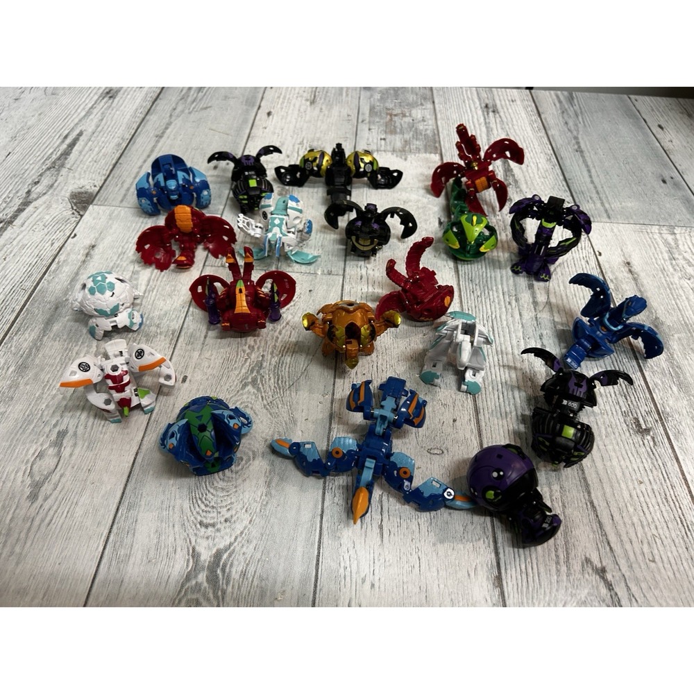 Lot Of 20 Mixed Bakugan Figures